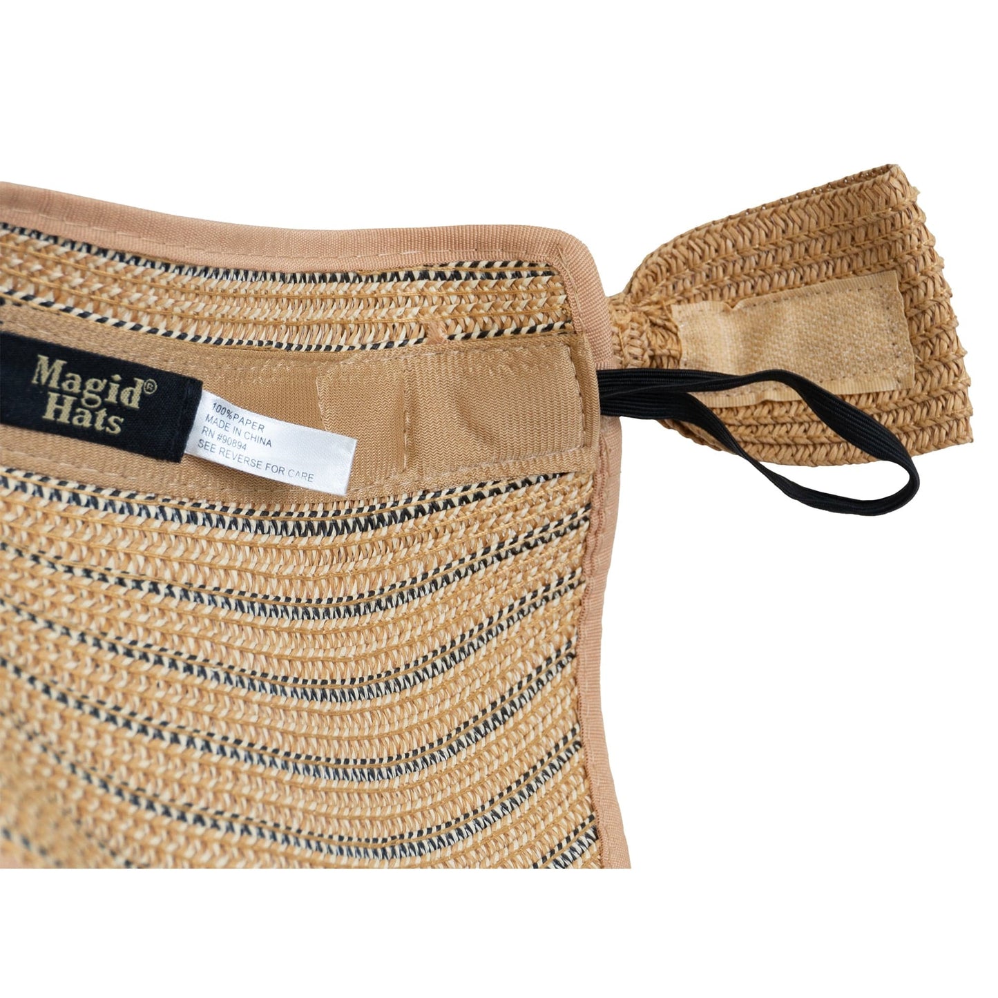 Magid Two Tone Straw Fold Up Roll Up Visor