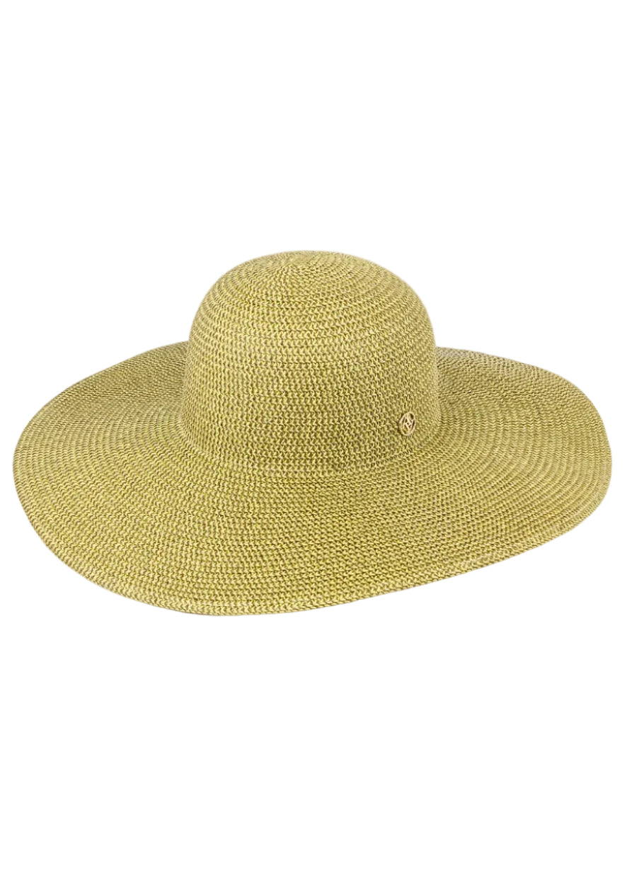 Adrienne Vittadini Metallic Lurex Straw Floppy