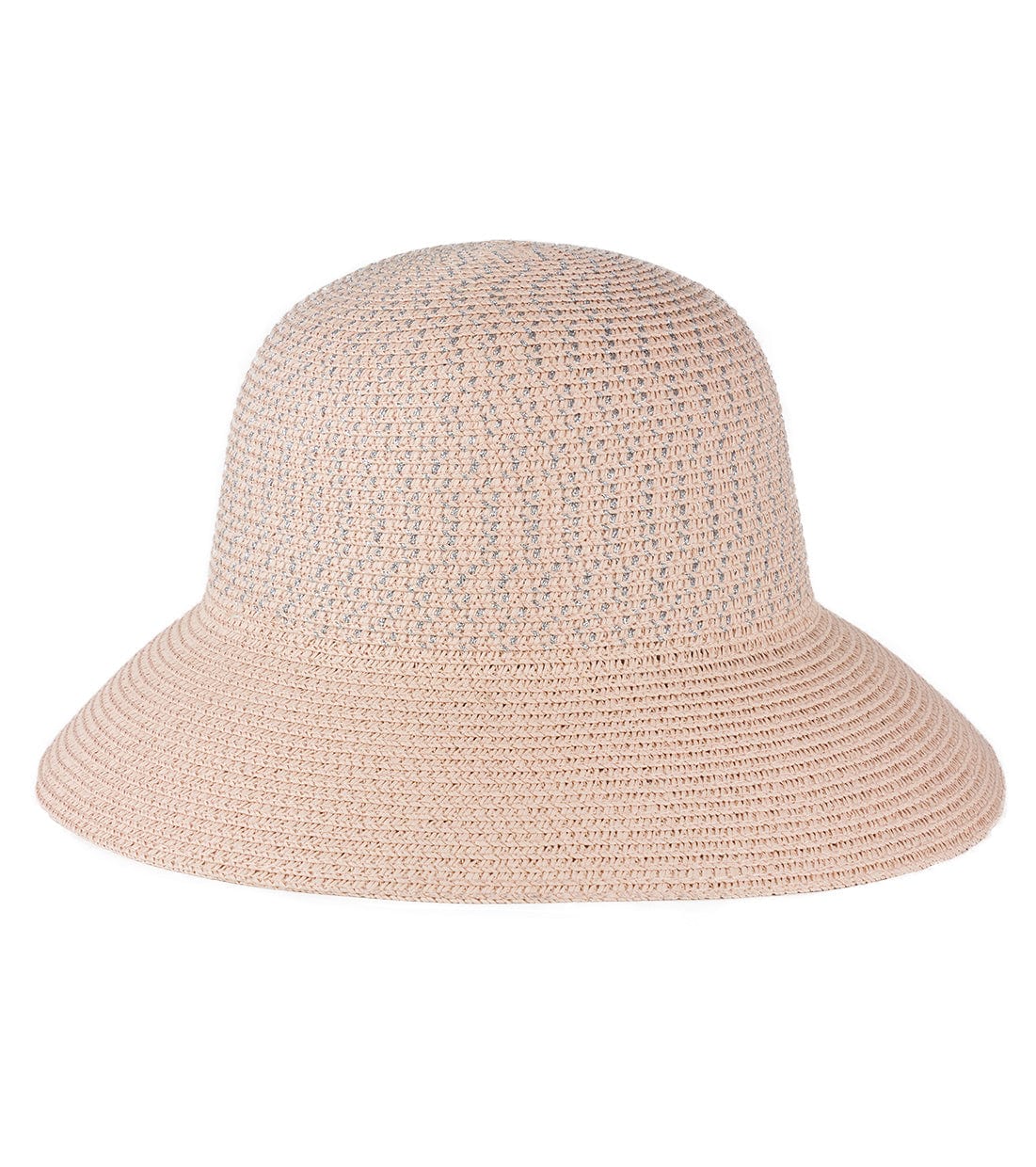 Magid Metallic Two Tone Straw Bucket Hat