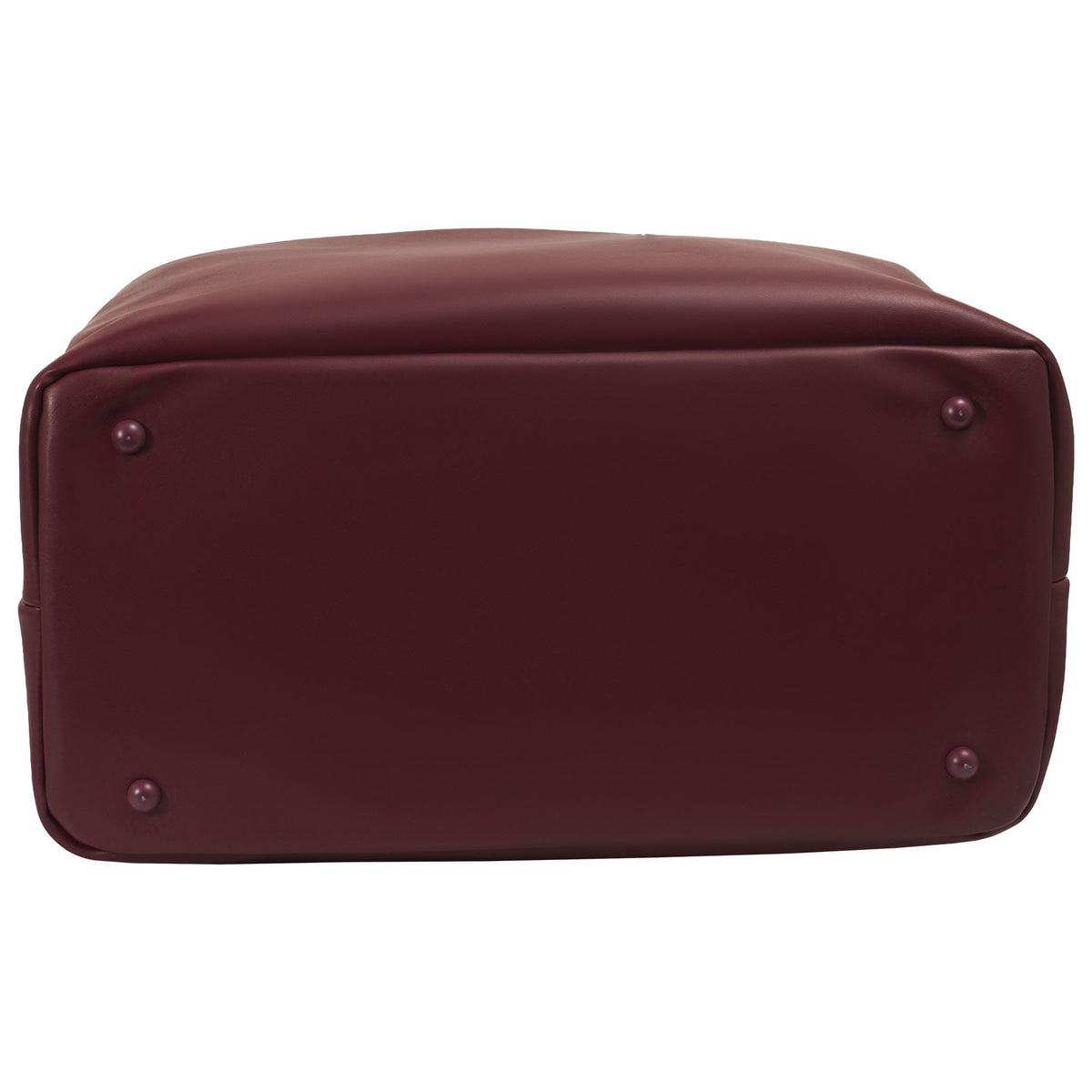 Max Studio 18 Inch Smooth Faux Vachetta PU Frame Weekender Duffle