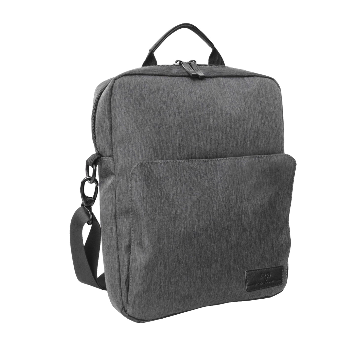 Jack Abrahams The Messenger 12-In Twill Messenger Bag with Tablet Sleeve