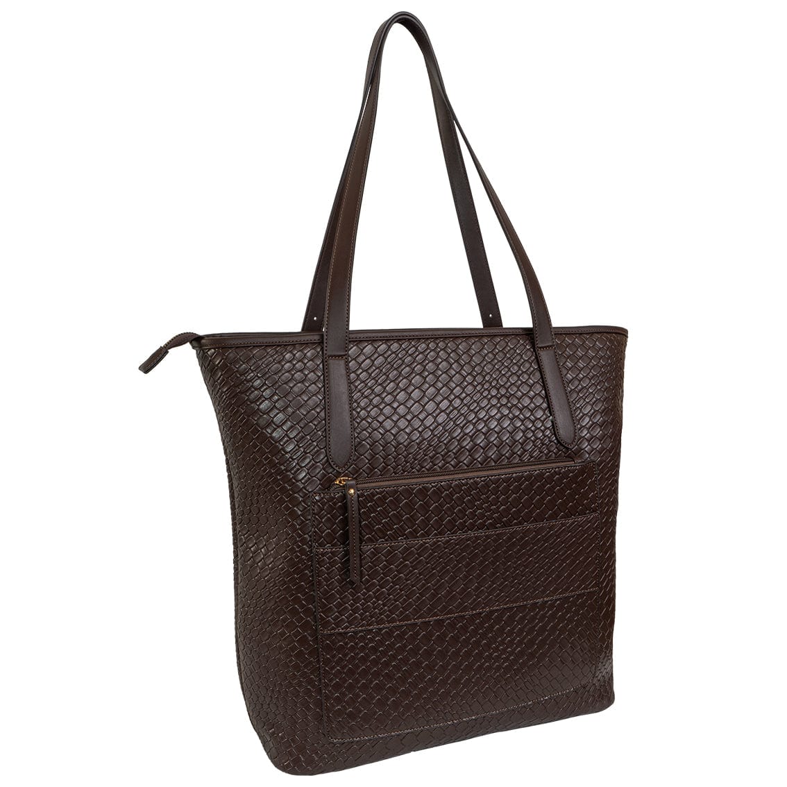 Ellen Tracy 18 Inch Woven Large Travel Workbook Tote Bag