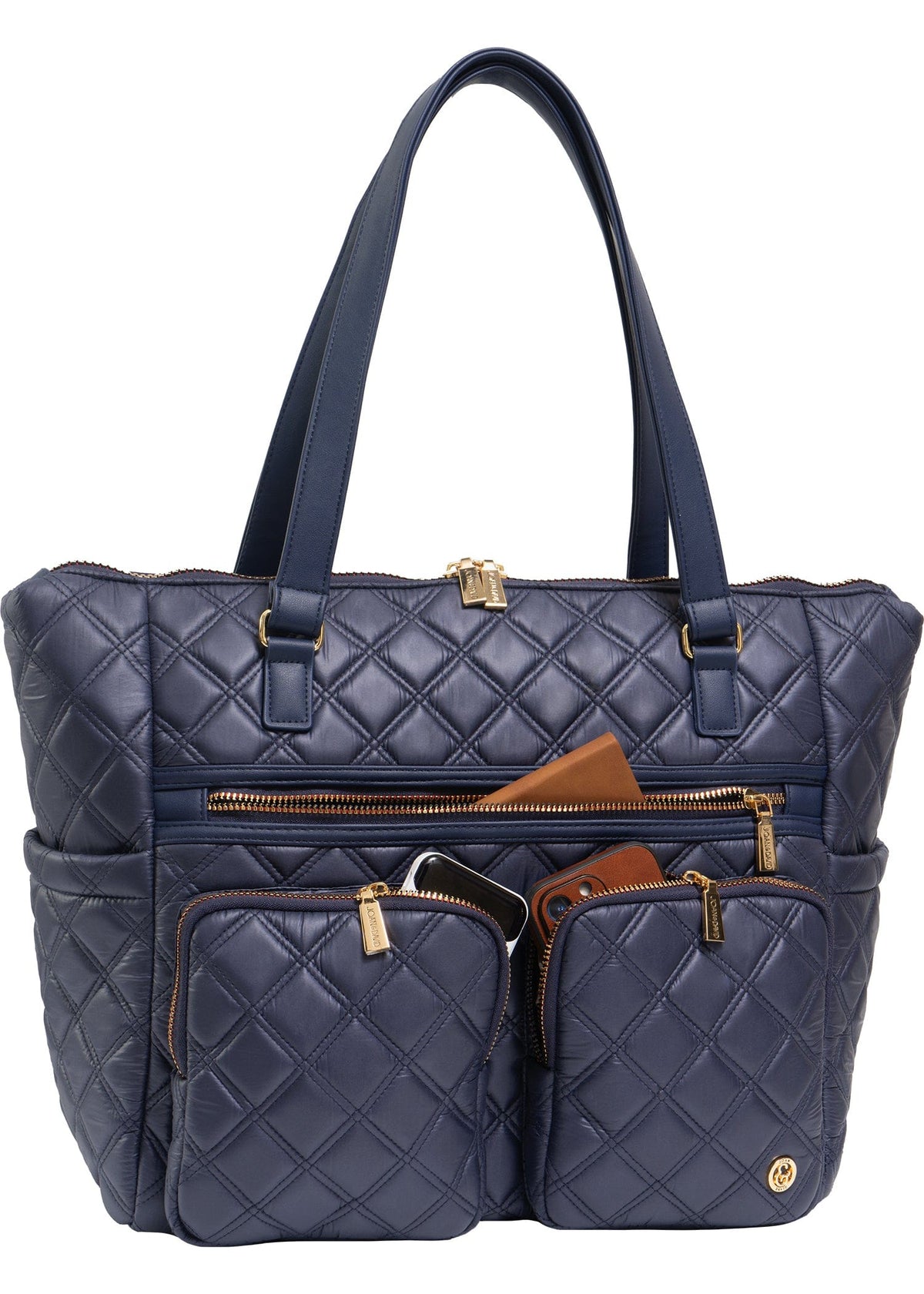 Joan & David The Bailey Diamond Quilted Tote