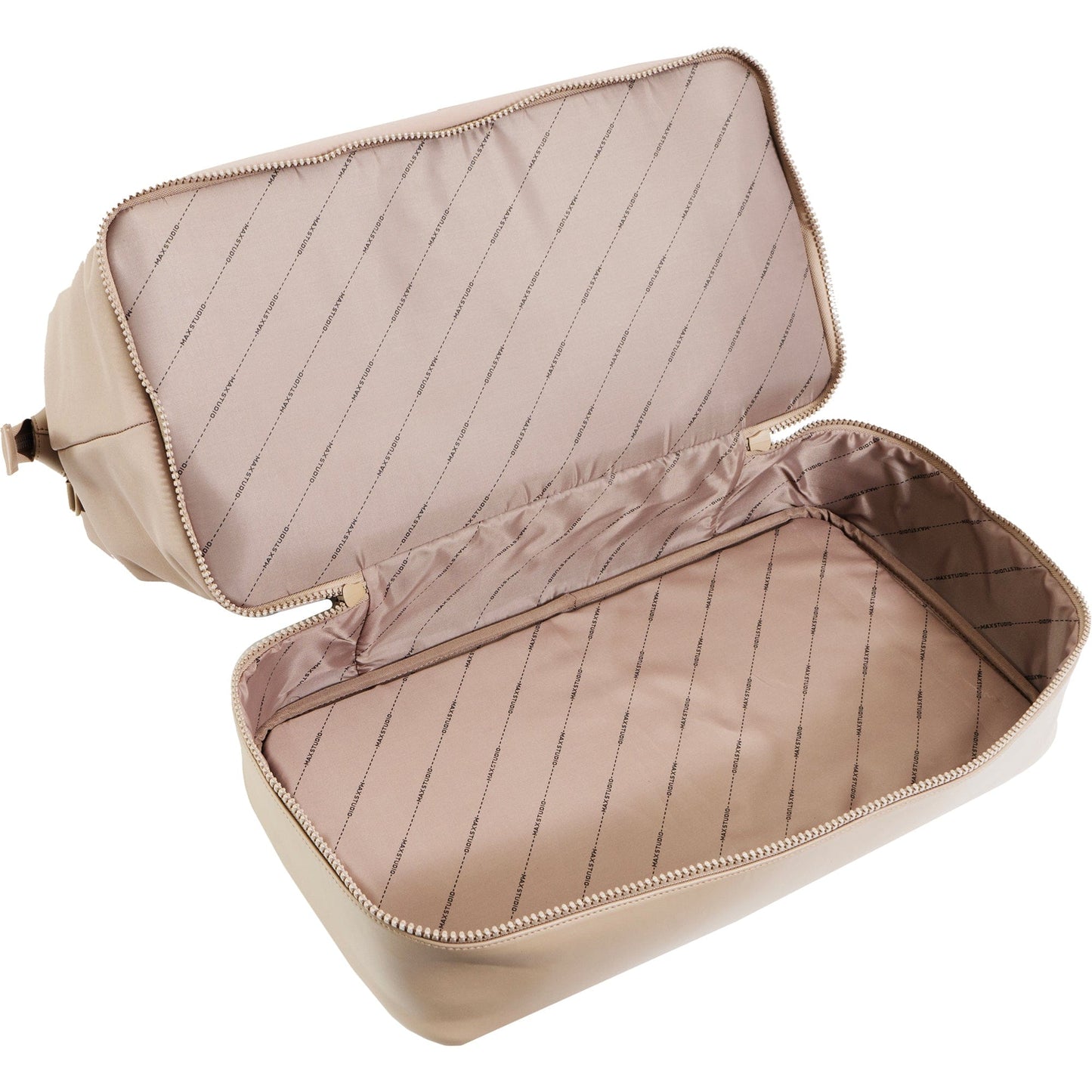 Max Studio Sport Nylon & Faux Leather Drop Bottom Duffel Bag