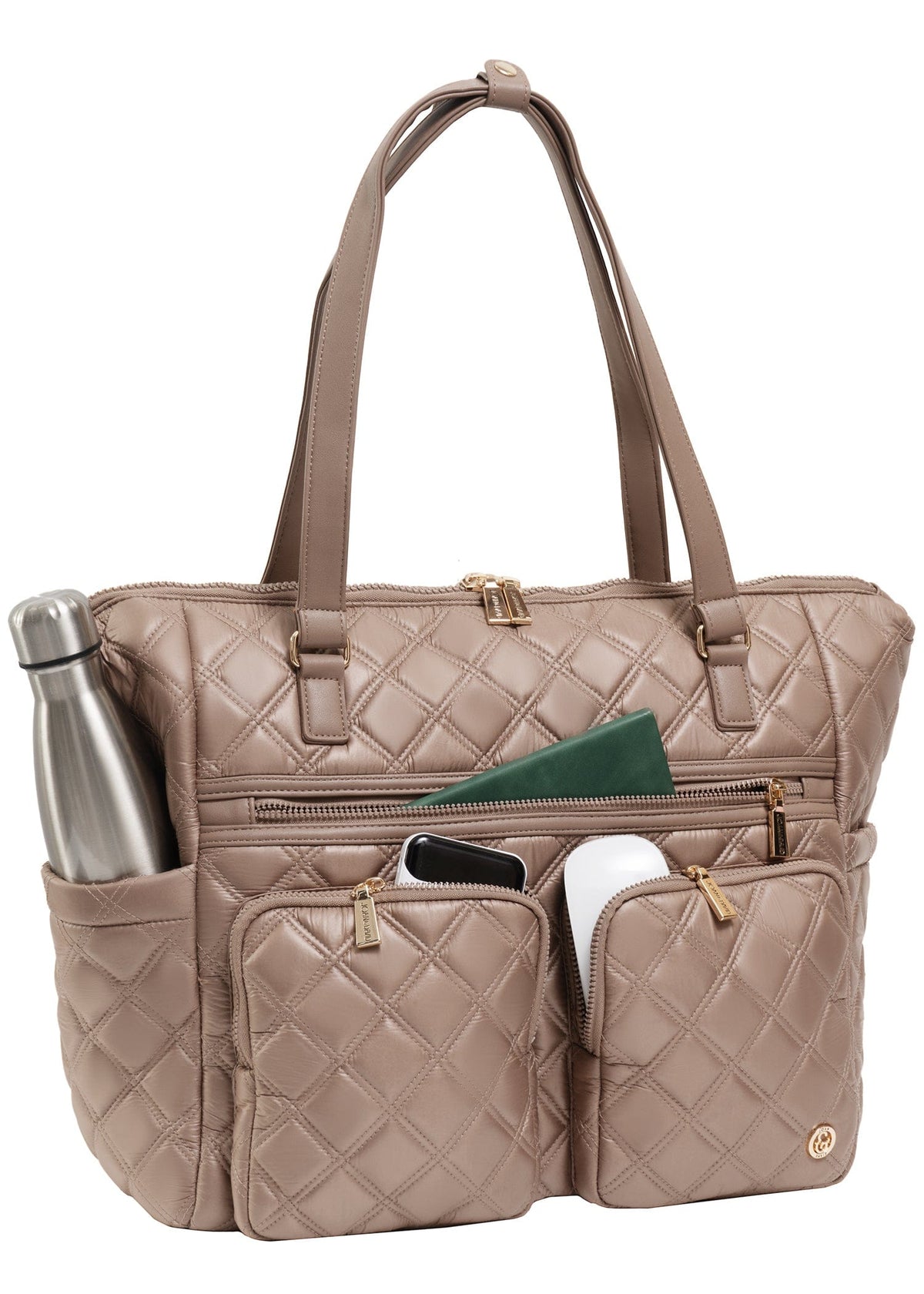 Joan & David The Bailey Diamond Quilted Tote