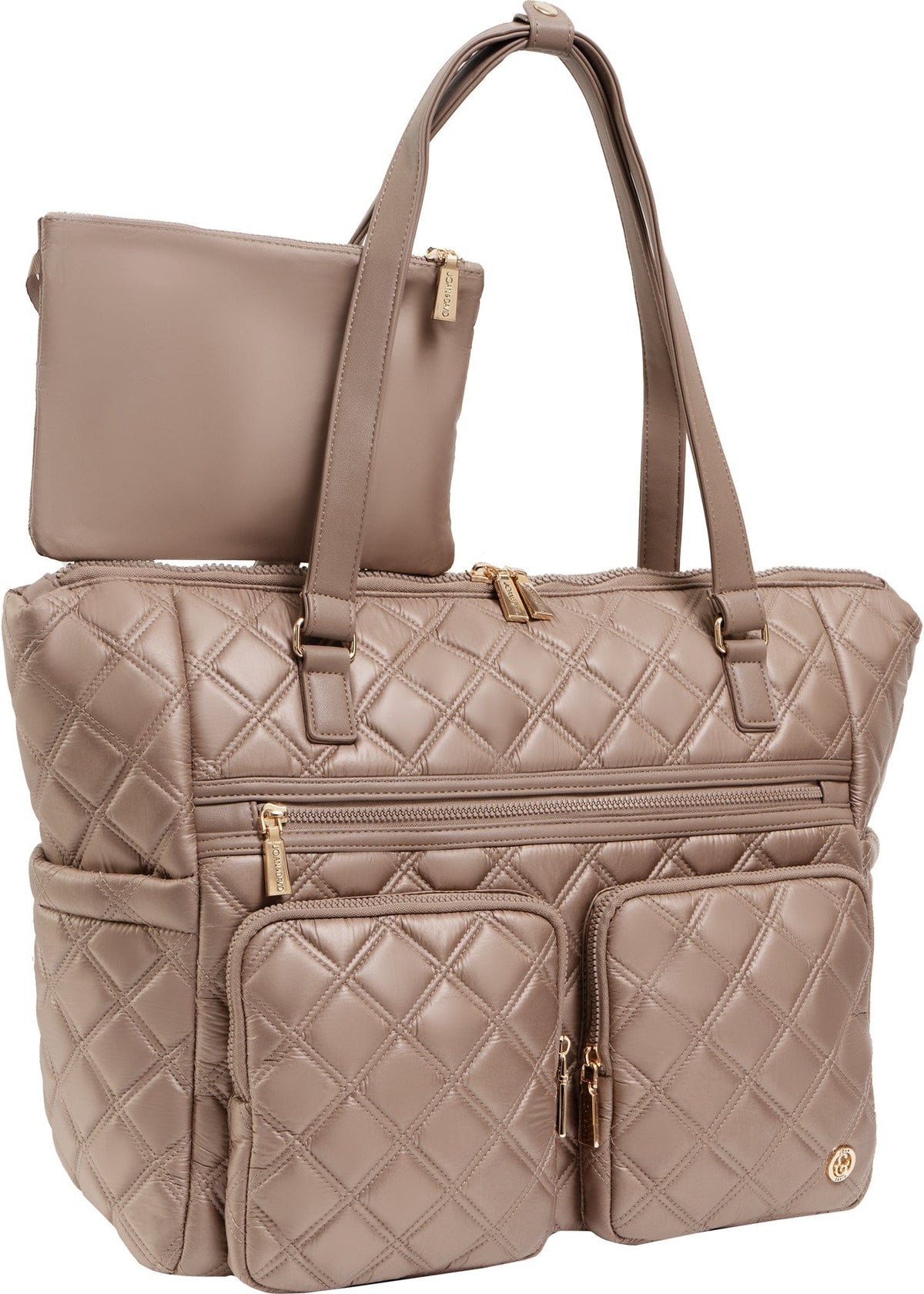 Joan & David The Bailey Diamond Quilted Tote
