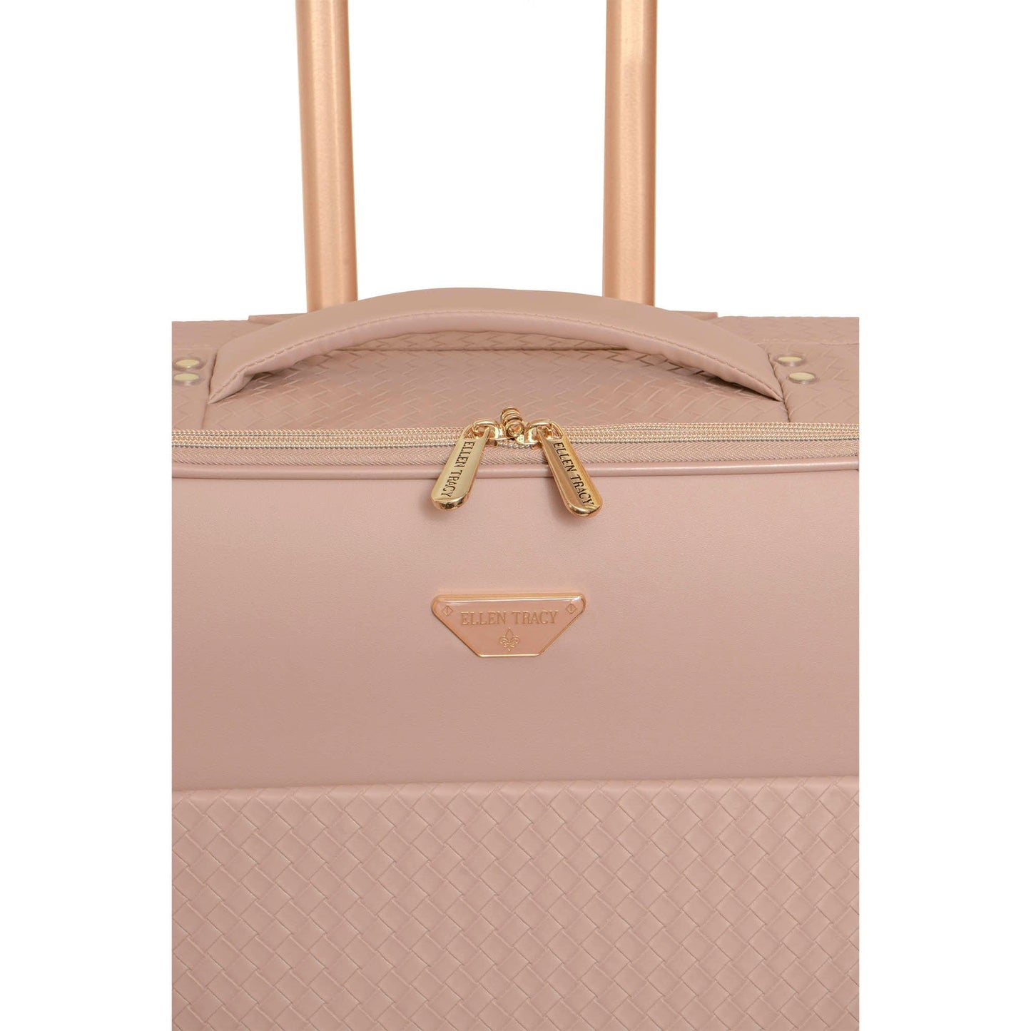 Ellen Tracy 3 PC Soft Sided Woven Faux Leather Luggage Set – 21", 29", 32" Expandable 8-Wheel Spinners