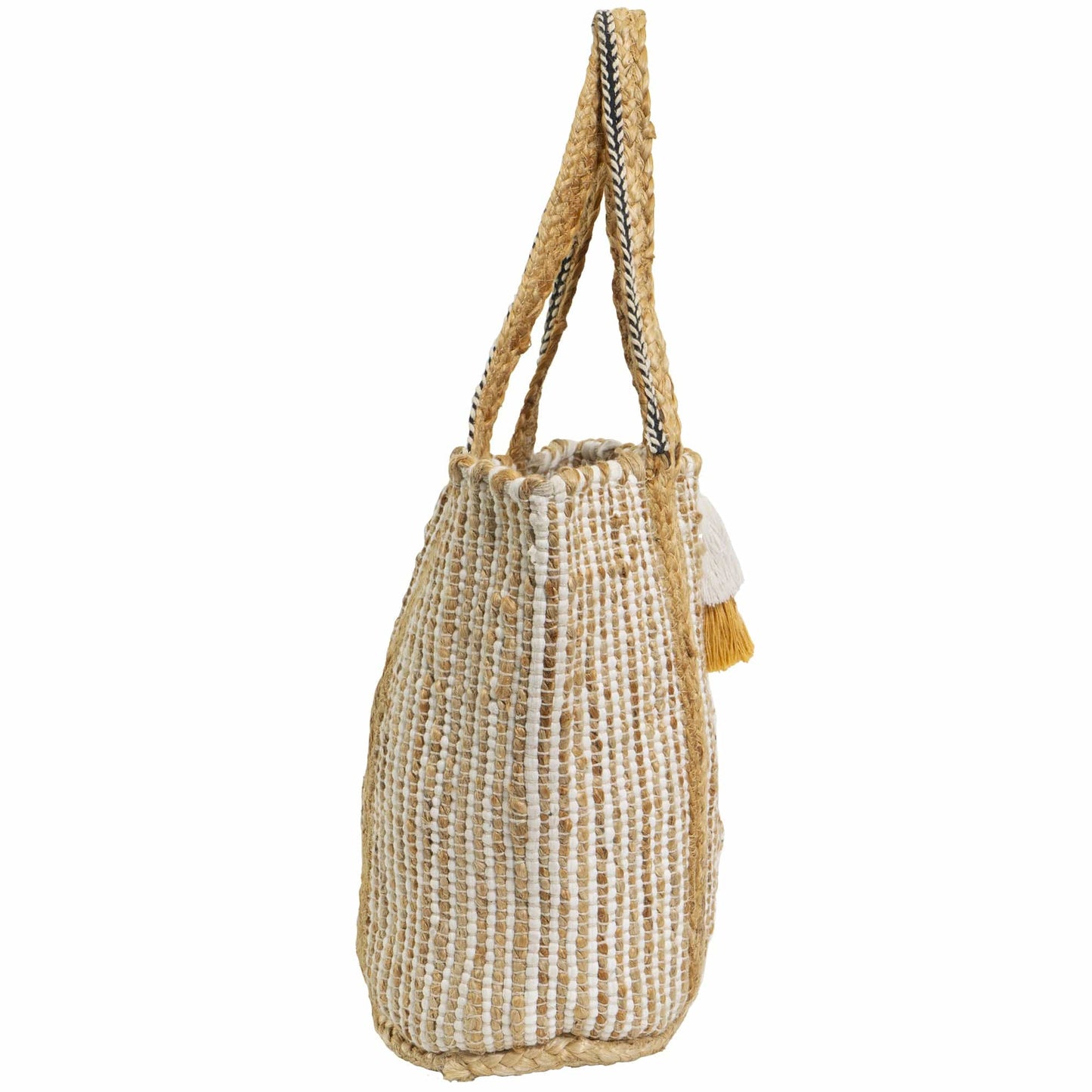 Magid Natural Straw Jute & Cotton Woven Tote