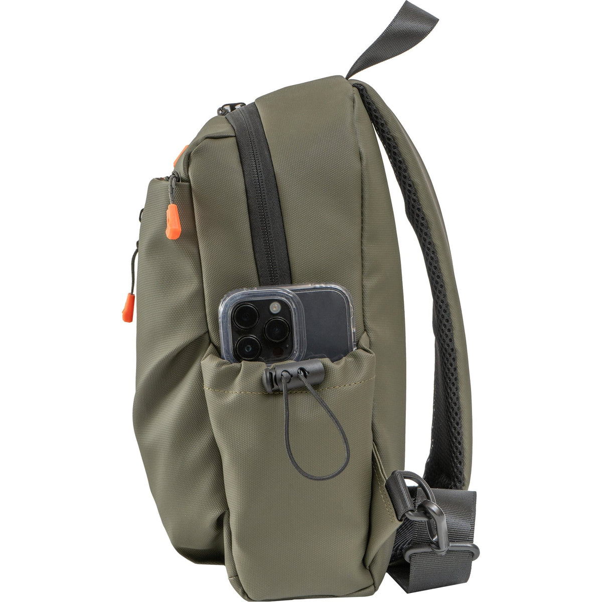 The Ashland | 16-In Textured Tarpaulin Crossbody Sling Bag