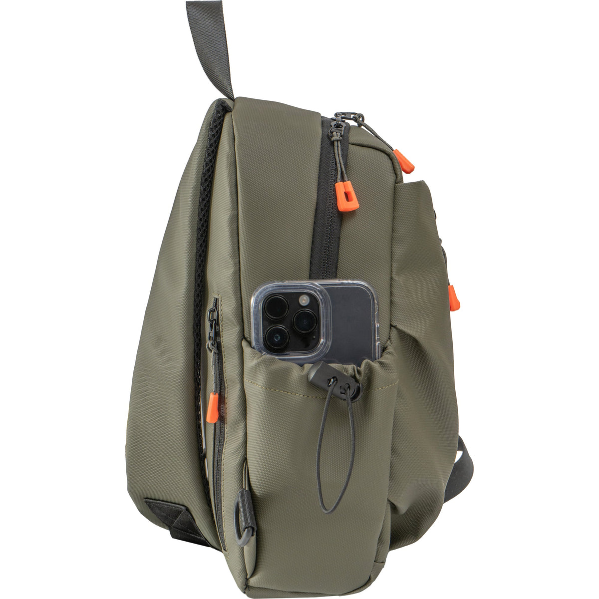 The Ashland | 16-In Textured Tarpaulin Crossbody Sling Bag