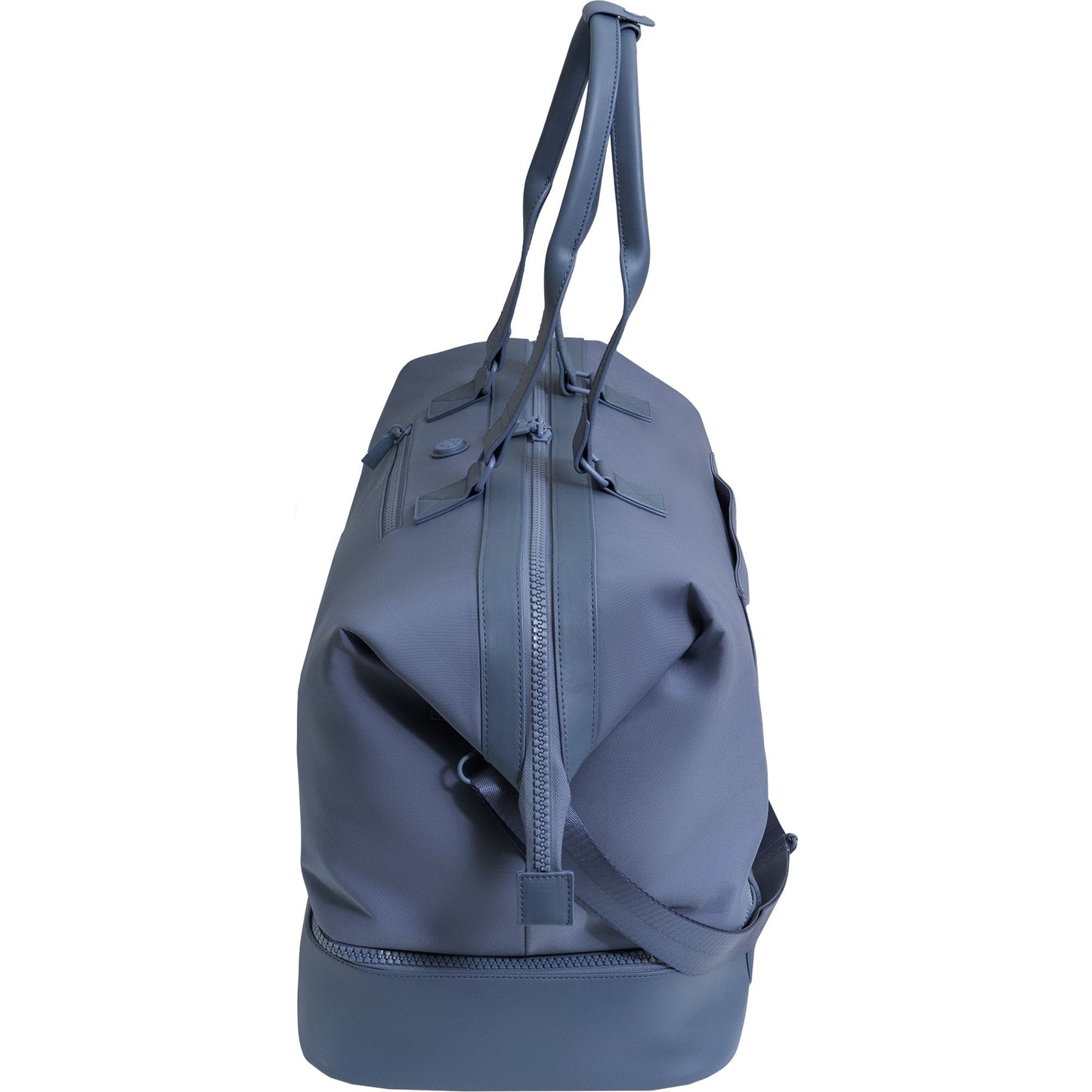 Max Studio Sport Nylon & Faux Leather Drop Bottom Duffel Bag