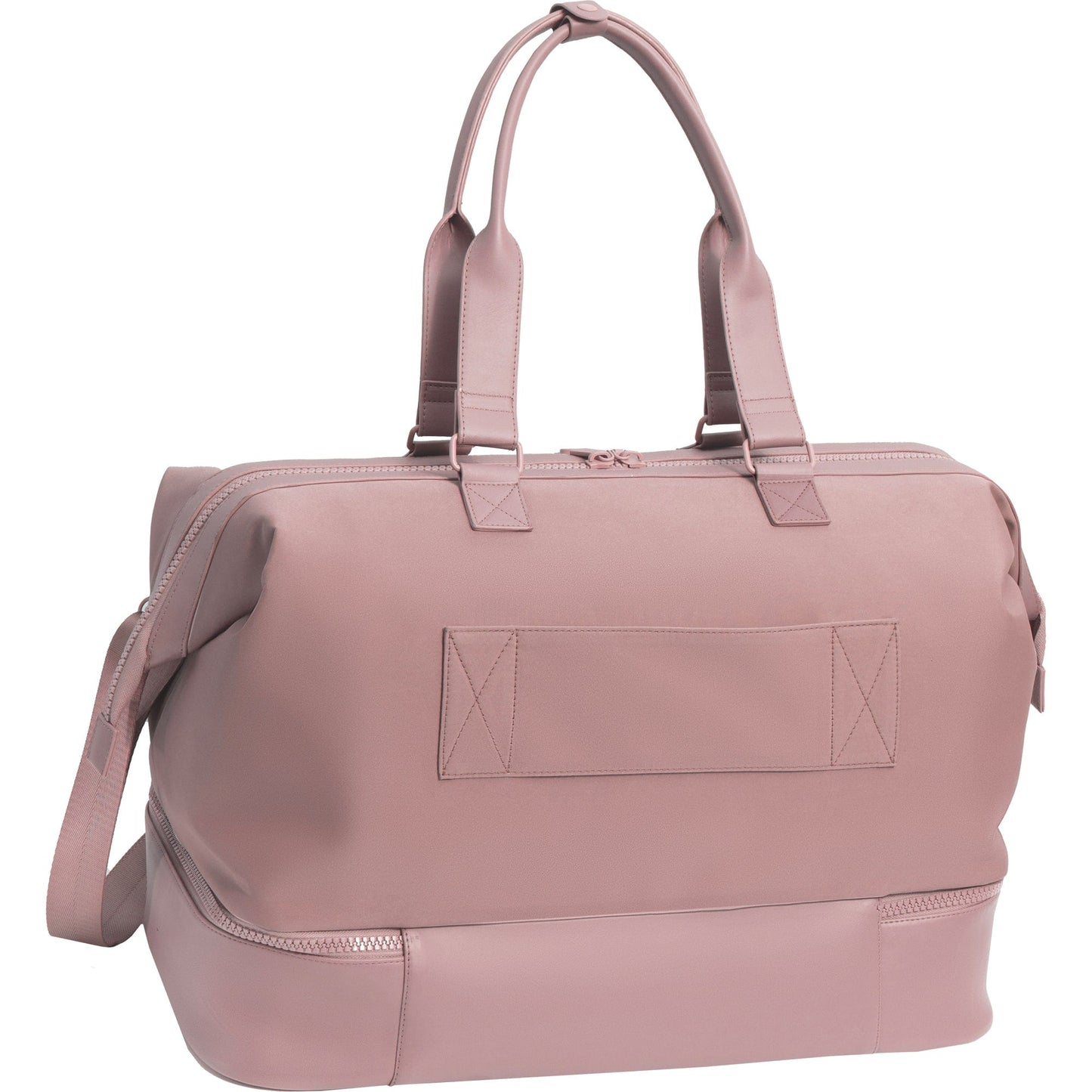 Max Studio Sport Nylon & Faux Leather Drop Bottom Duffel Bag