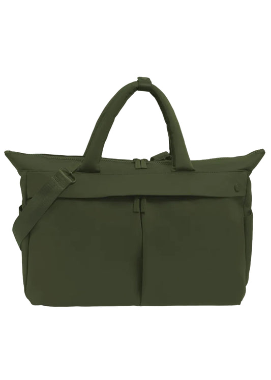 Max Studio The Sylvia 21 Inch Twill Nylon Double Handle Weekender Duffle