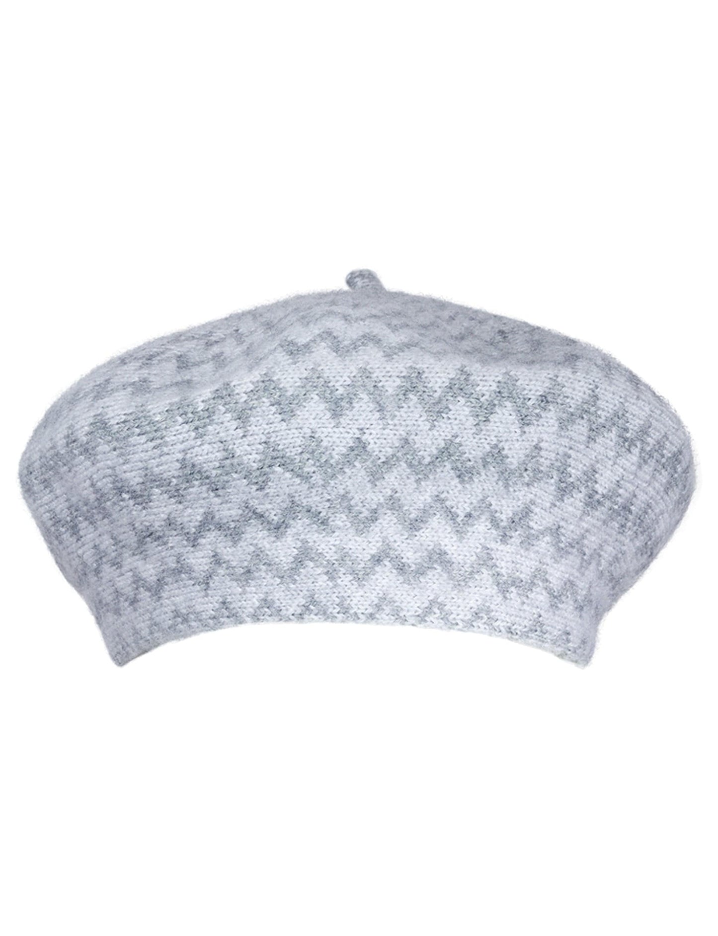 Adrienne Vittadini Chevron Printed Knit Beret