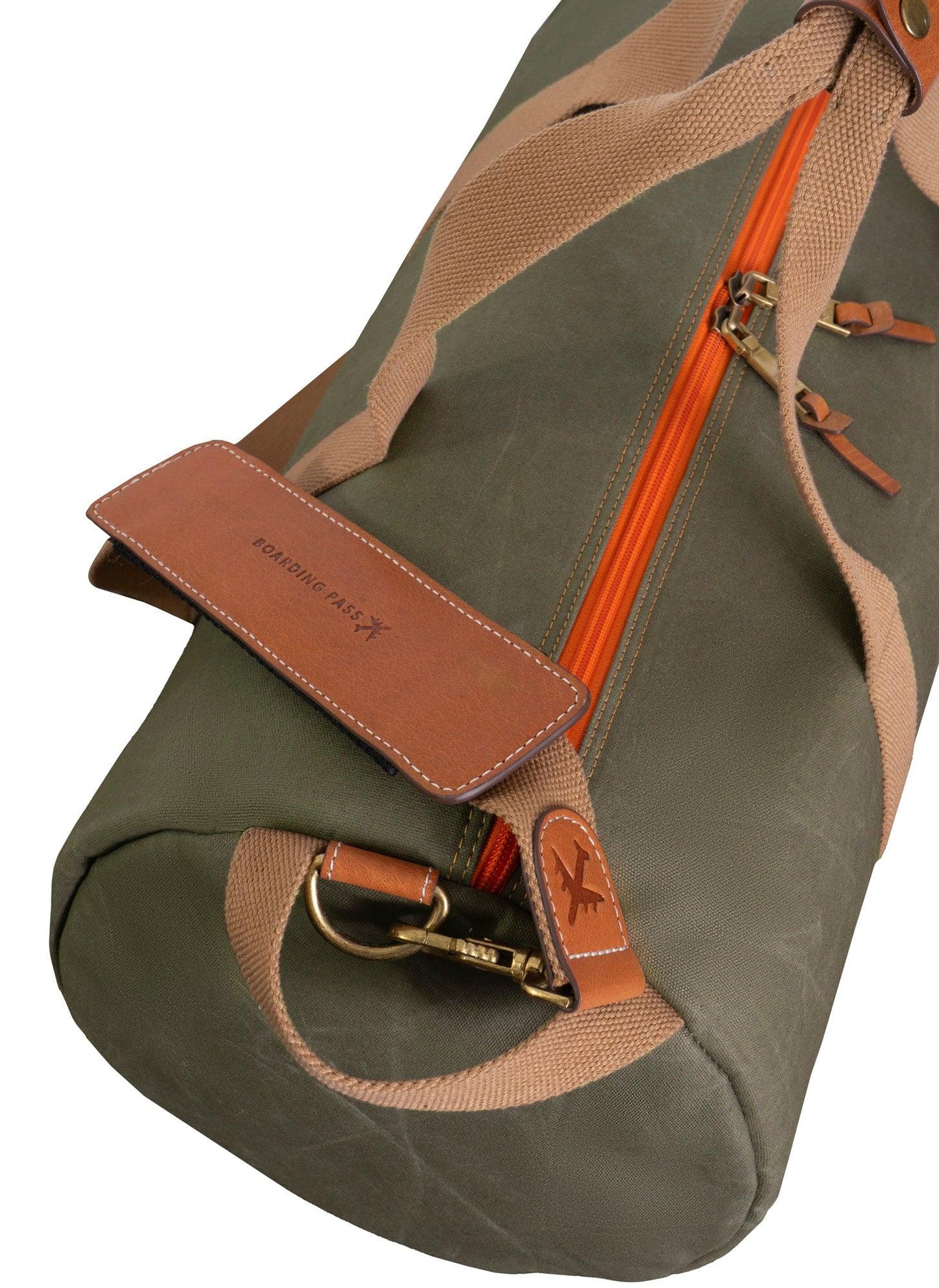Voyager 20"Waxed Canvas Shoe Pocket Duffel - Navy