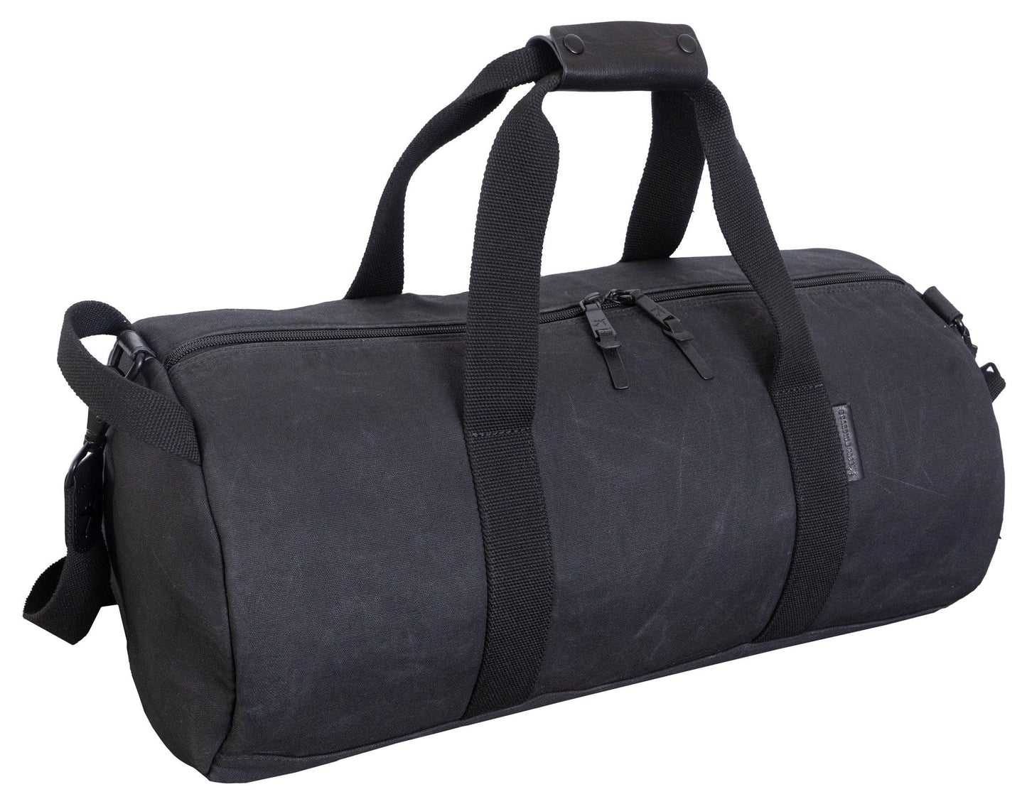 Voyager 20"Waxed Canvas Shoe Pocket Duffel - Navy