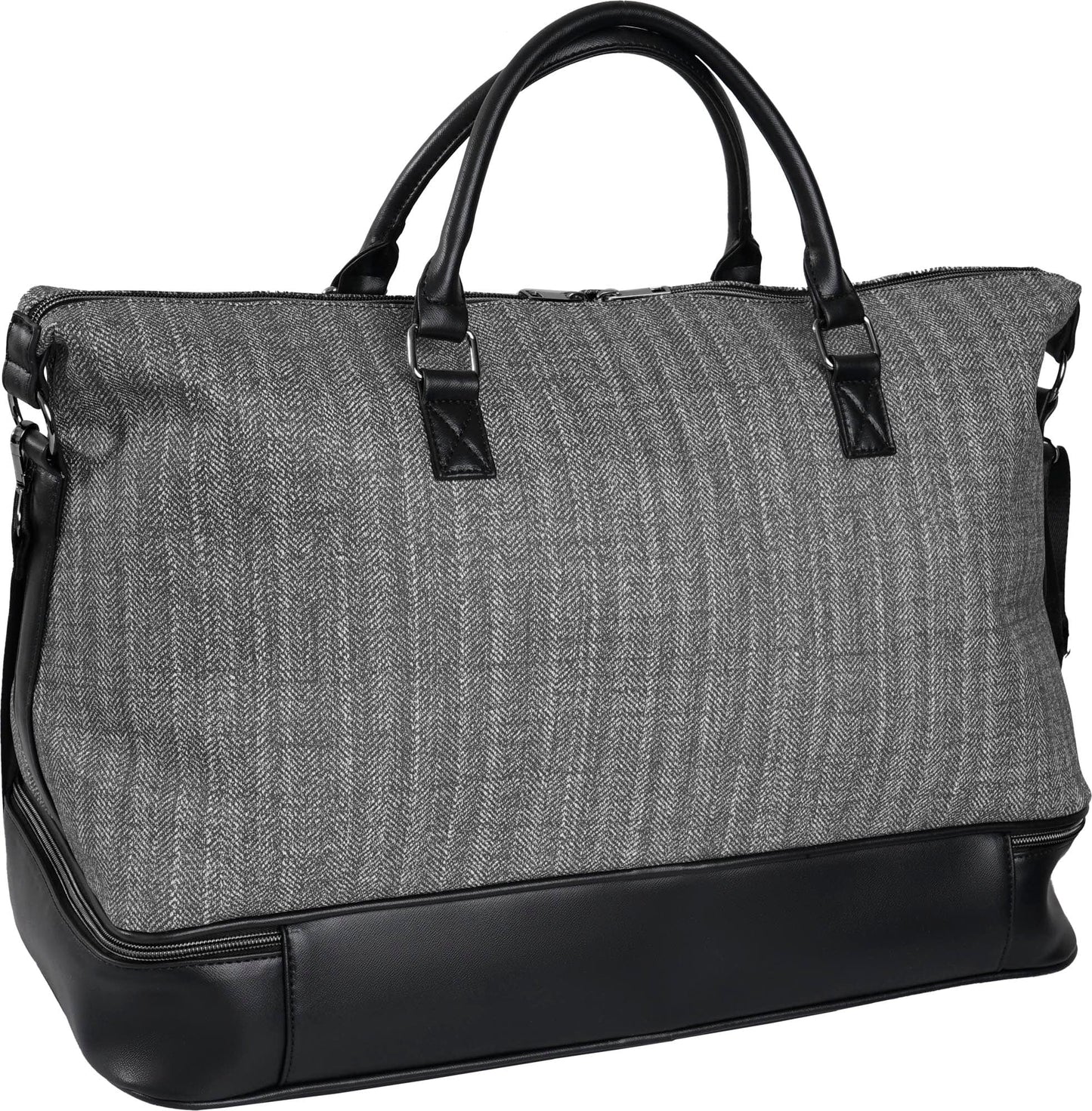 Ellen Tracy 20 Inch Two tone Print Drop Bottom Duffel