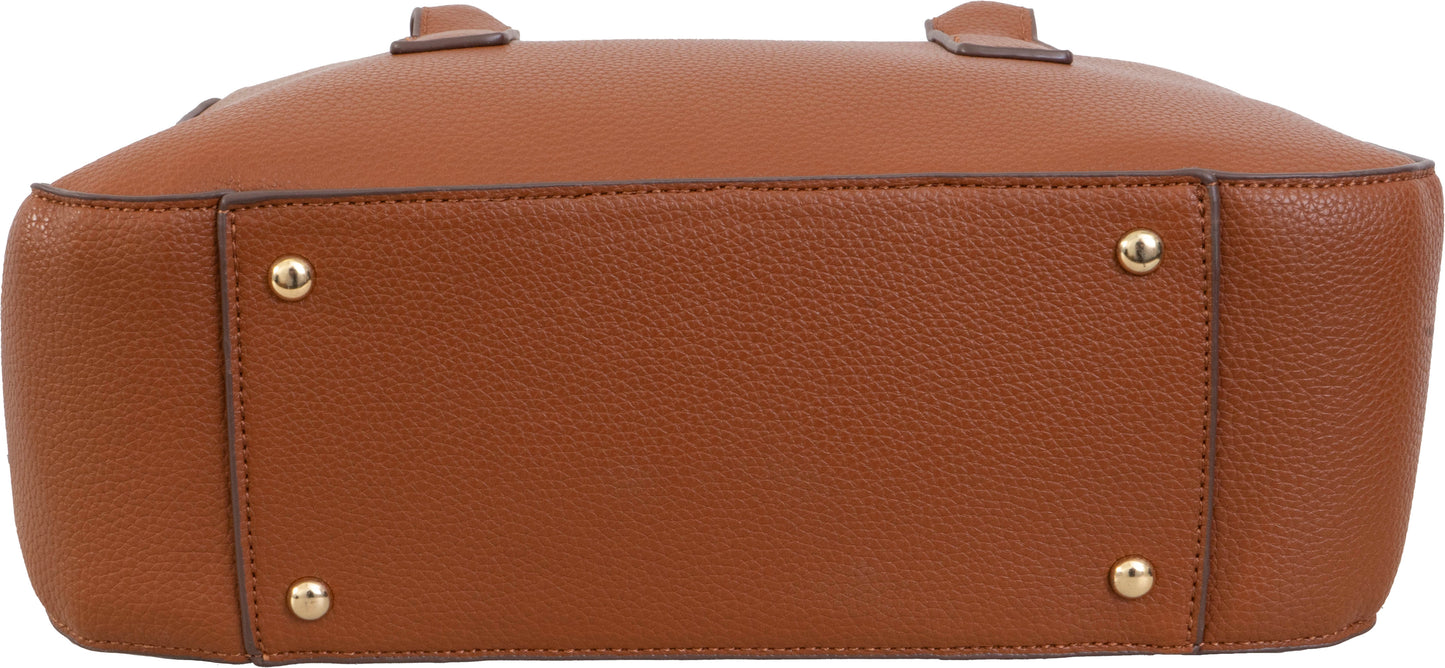 Ellen Tracy Pebble Grain Top Handle Satchel