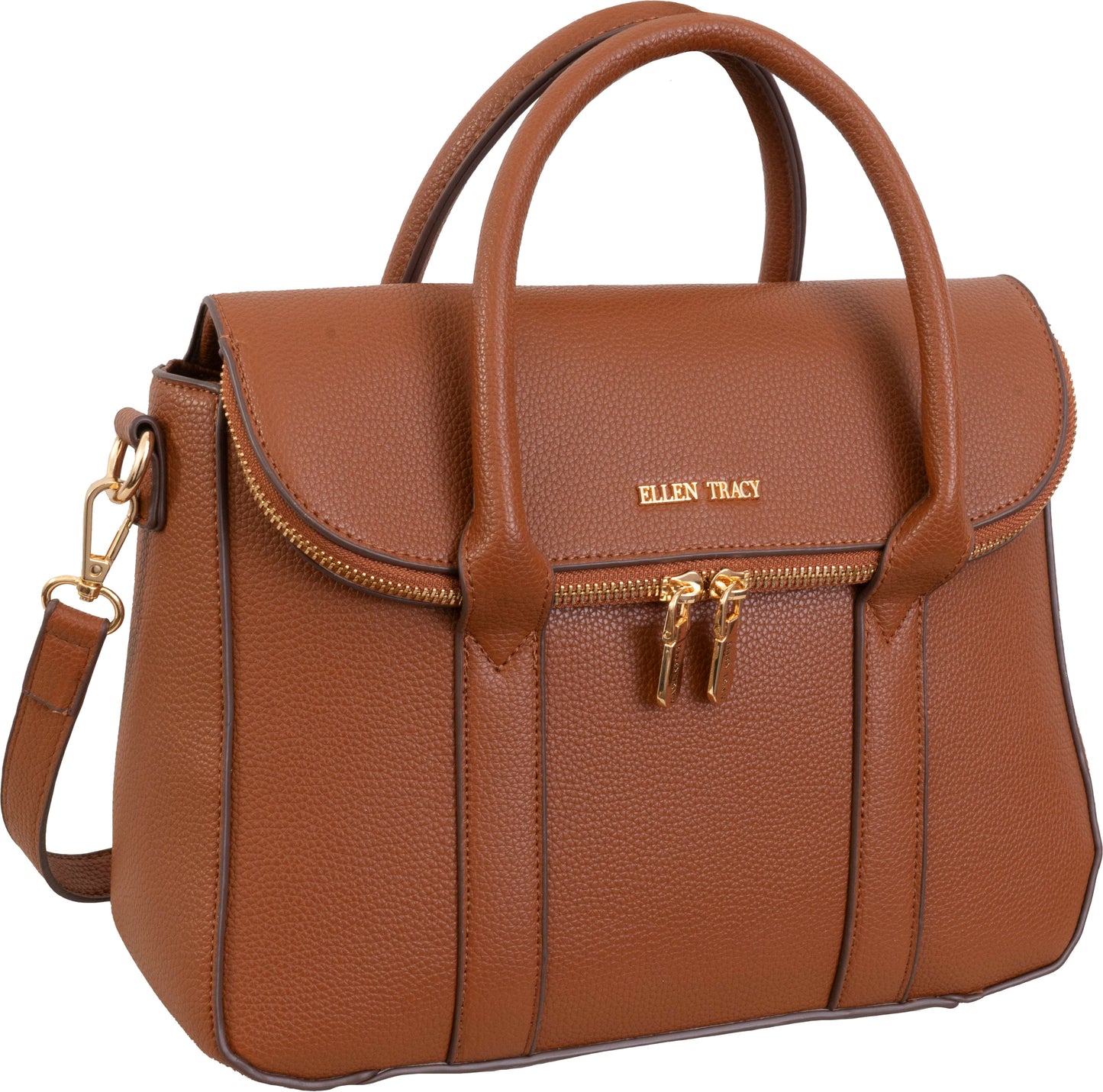 Ellen Tracy Pebble Grain Top Handle Satchel