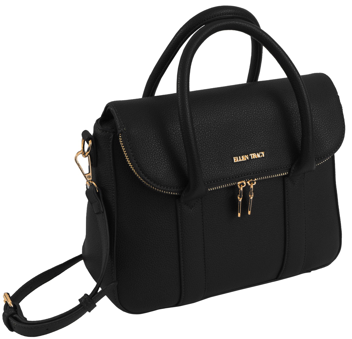 Ellen Tracy Pebble Grain Top Handle Satchel