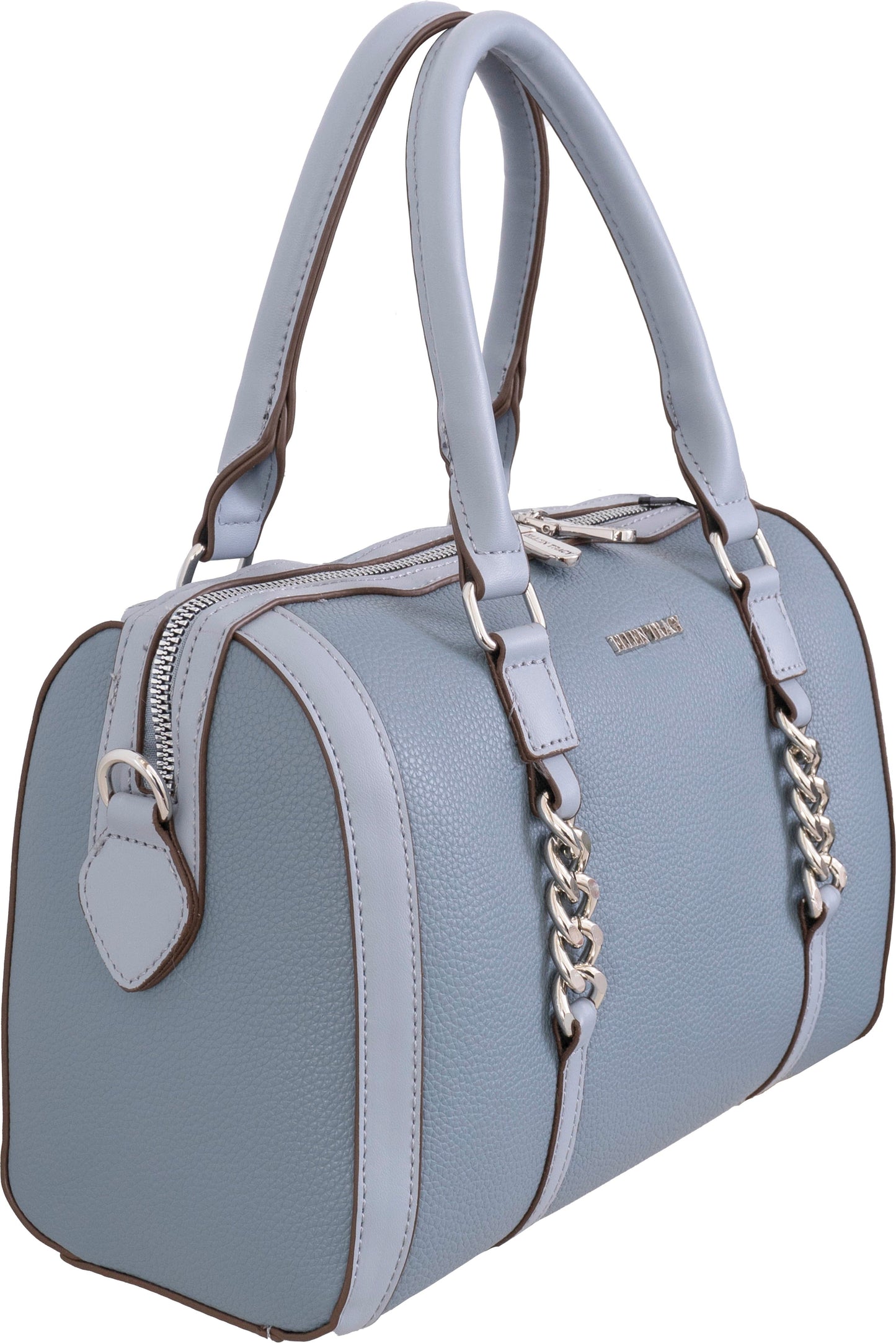 Ellen Tracy Pebble Grain Chain Barrel Crossbody