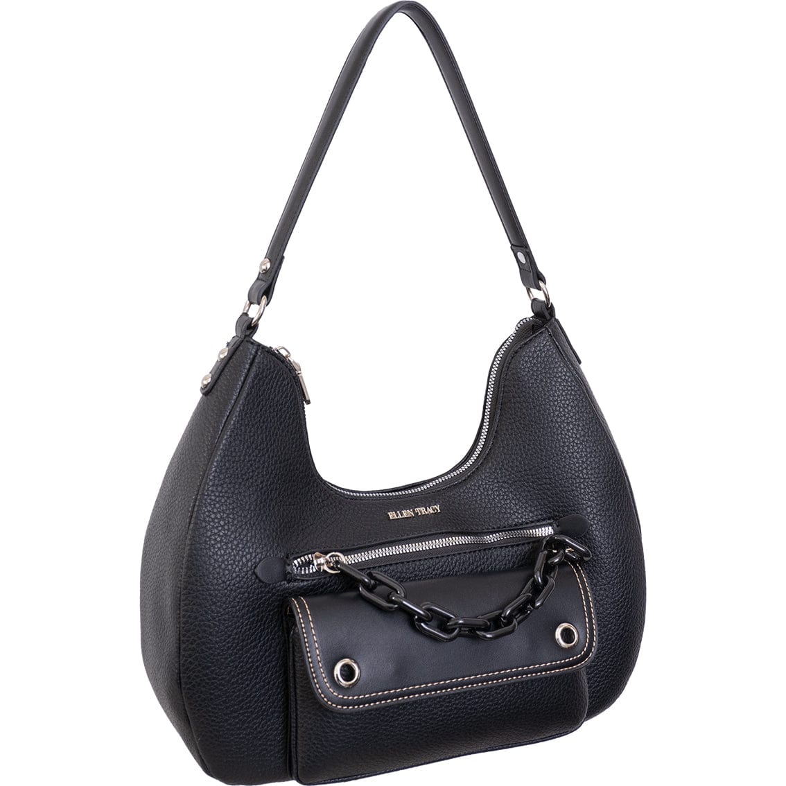 Ellen Tracy Resin Chain Hobo Shoulder Bag