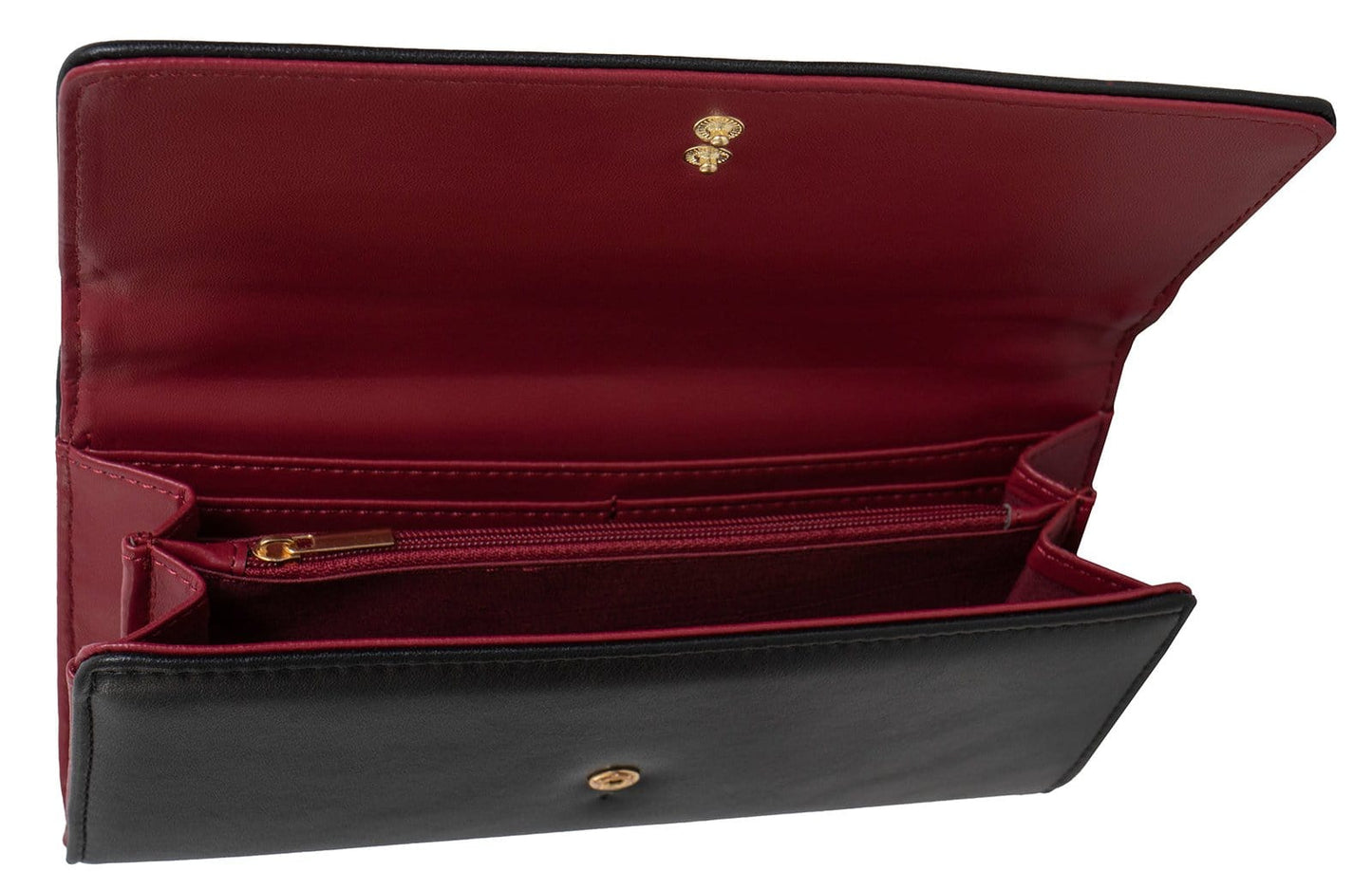 Ellen Tracy Smooth Vachetta Fold Clutch Wallet