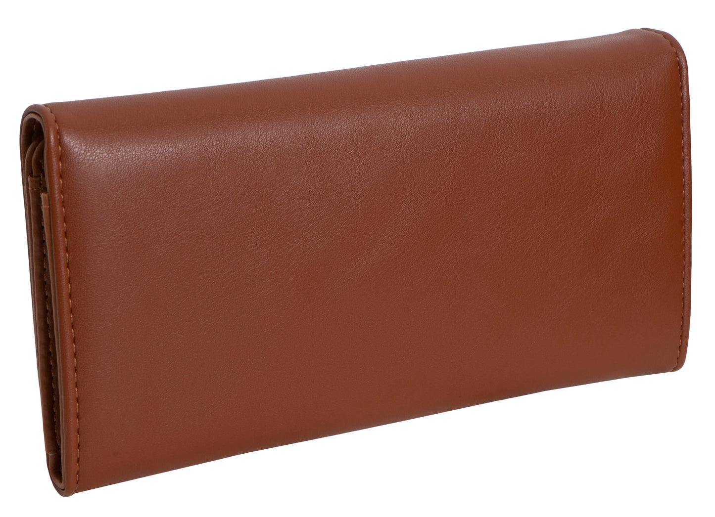 Ellen Tracy Smooth Vachetta Fold Clutch Wallet