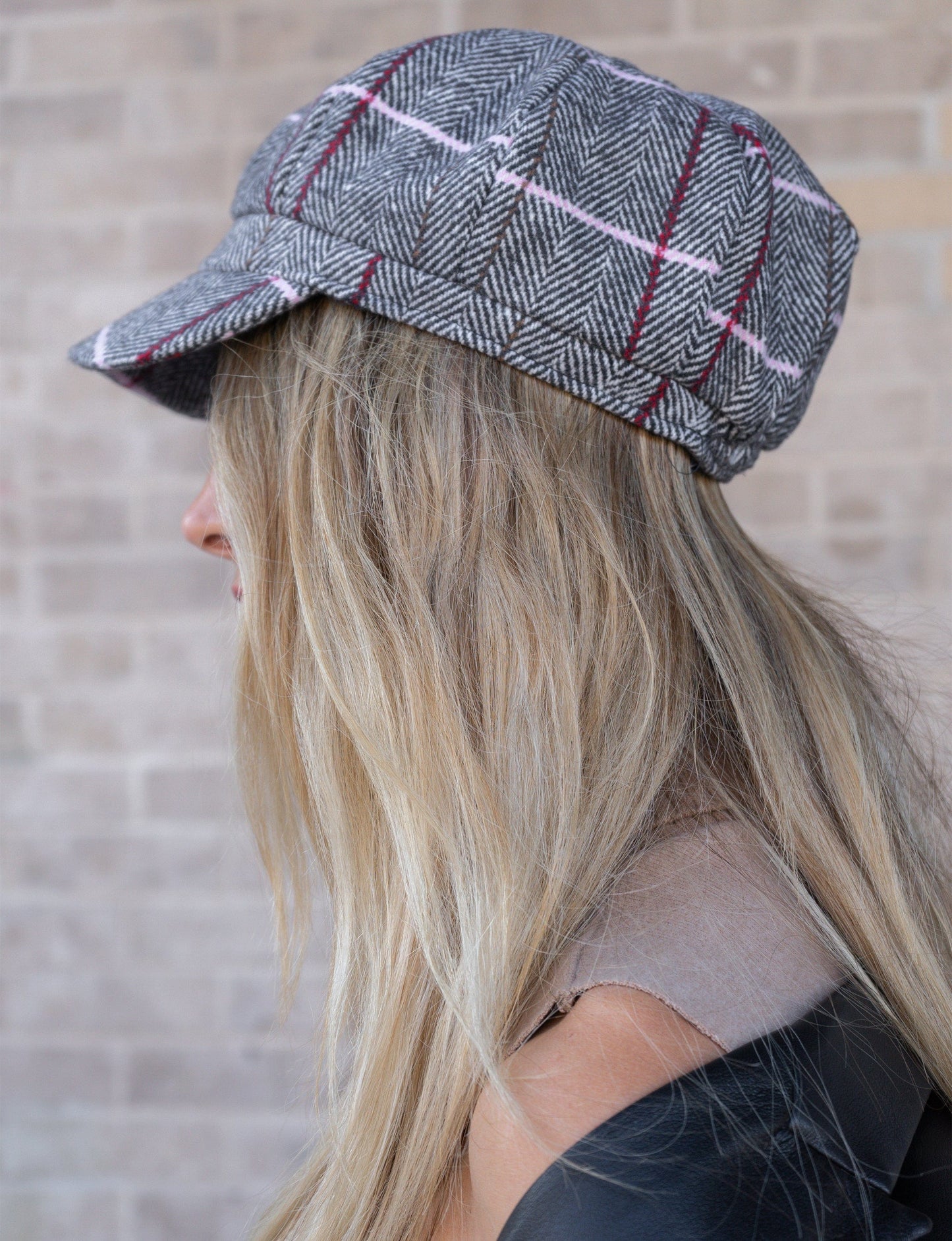 Magid Line Pattern Newsboy Cabby Cap