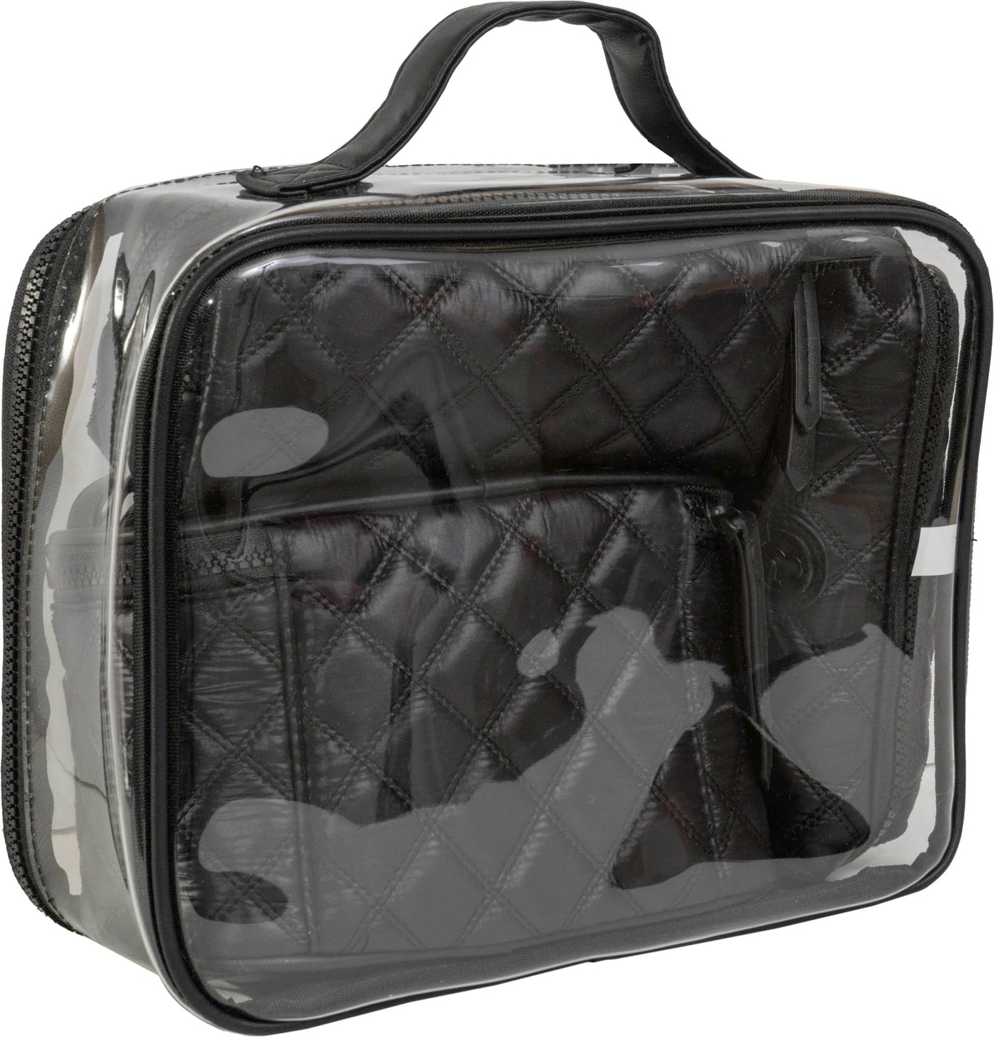 Joan & David The Diamond Quilted Nylon 4 Piece Toiletry Set