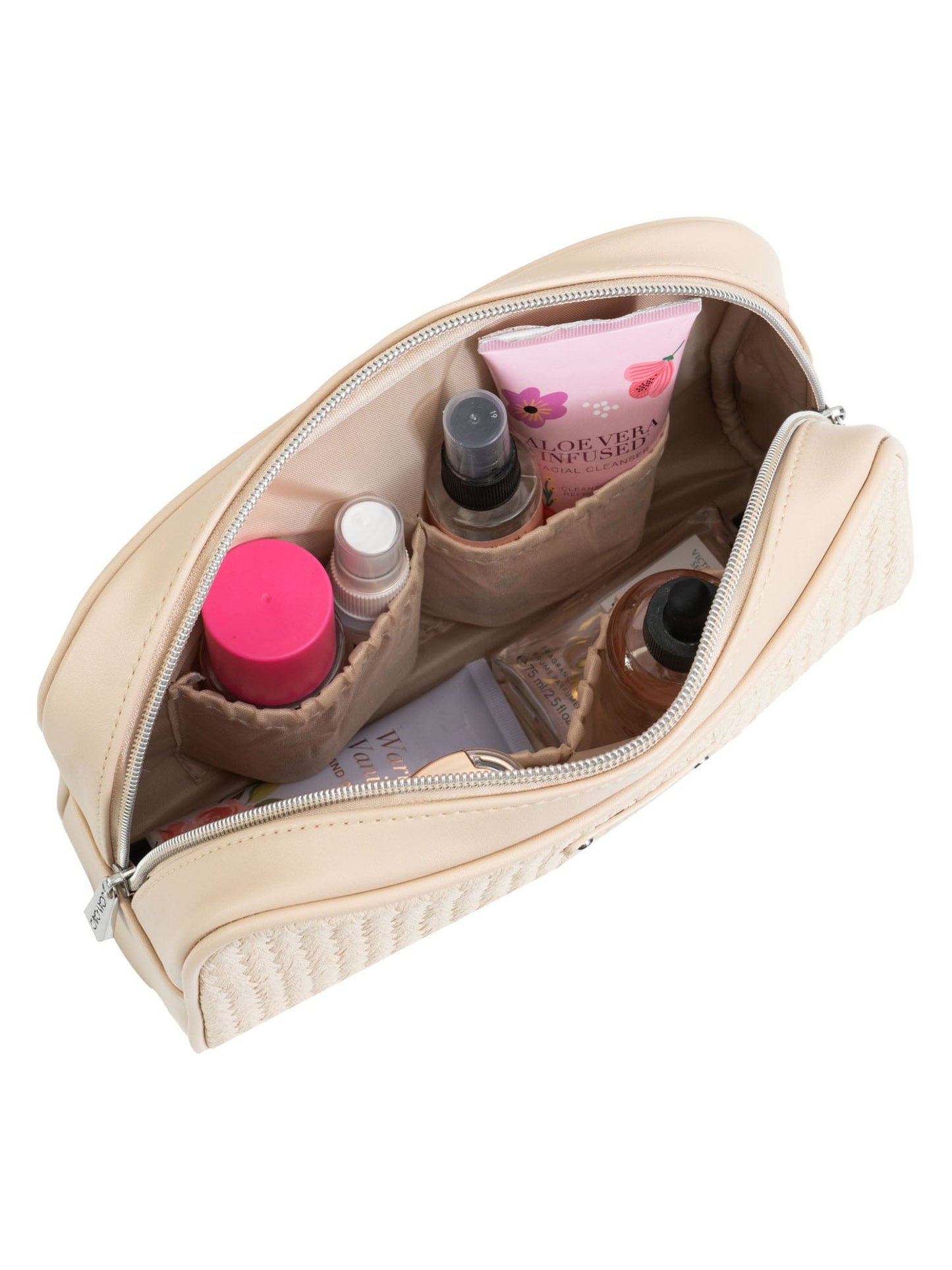 Joan and David The Woven PU Toiletry Case