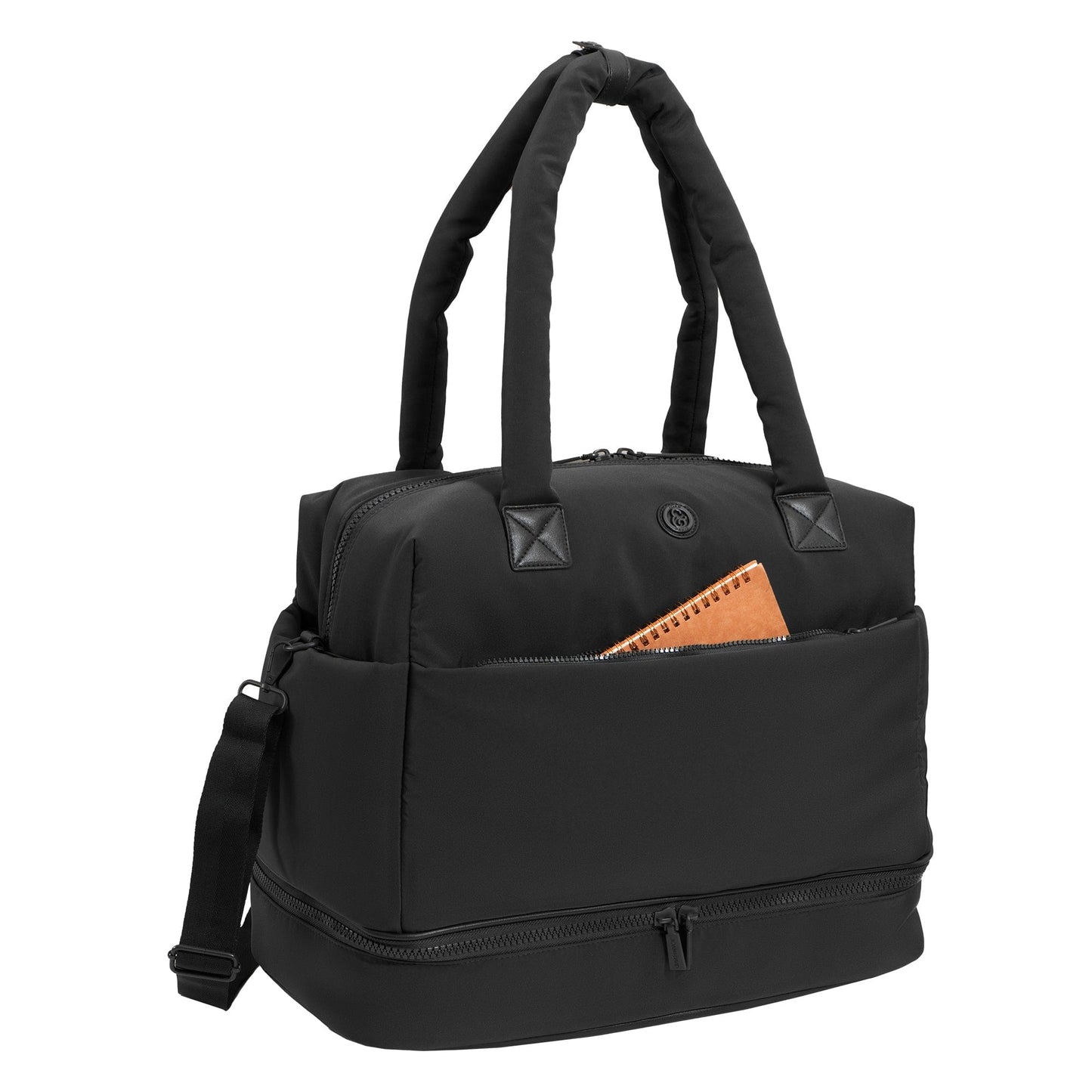 Joan & David 18 Inch High Density Sport Nylon Drop Bottom Duffel Bag