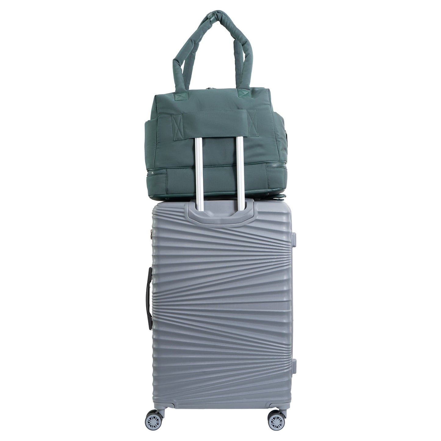 Joan & David 18 Inch High Density Sport Nylon Drop Bottom Duffel Bag