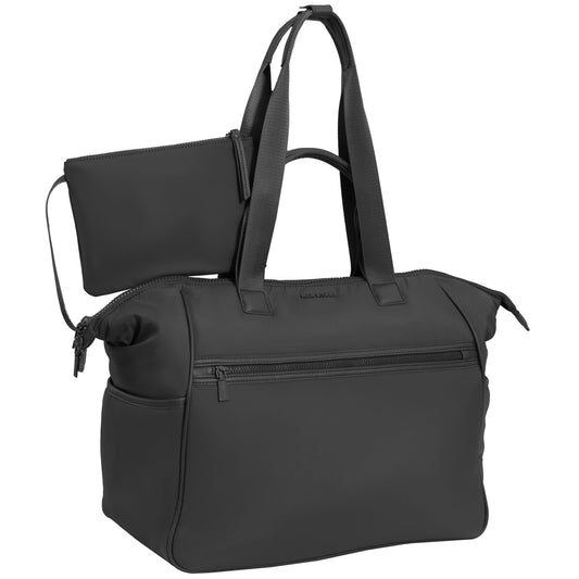 Max Studio 20 Inch Smooth Puffer Nylon Weekender Duffle