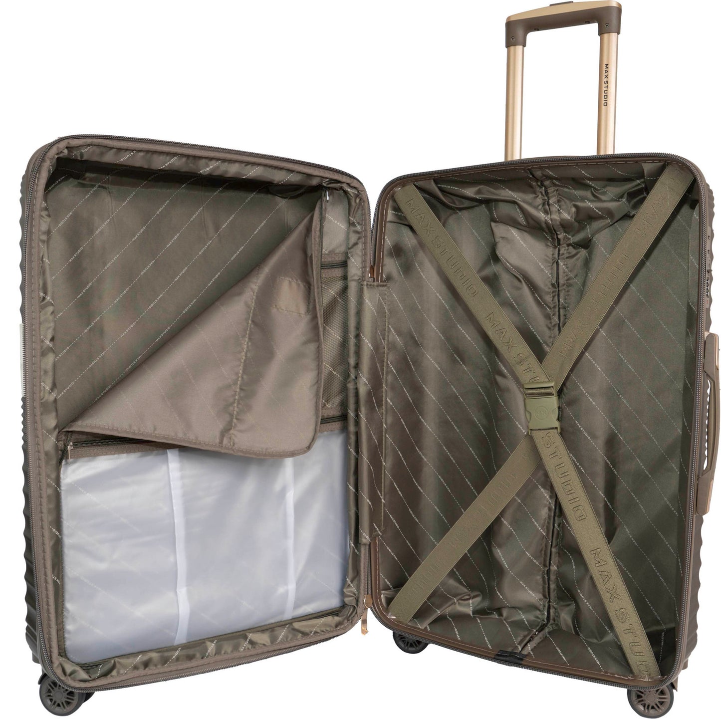 Max Studio ABS 3-Piece Luggage Set Sofia Collection