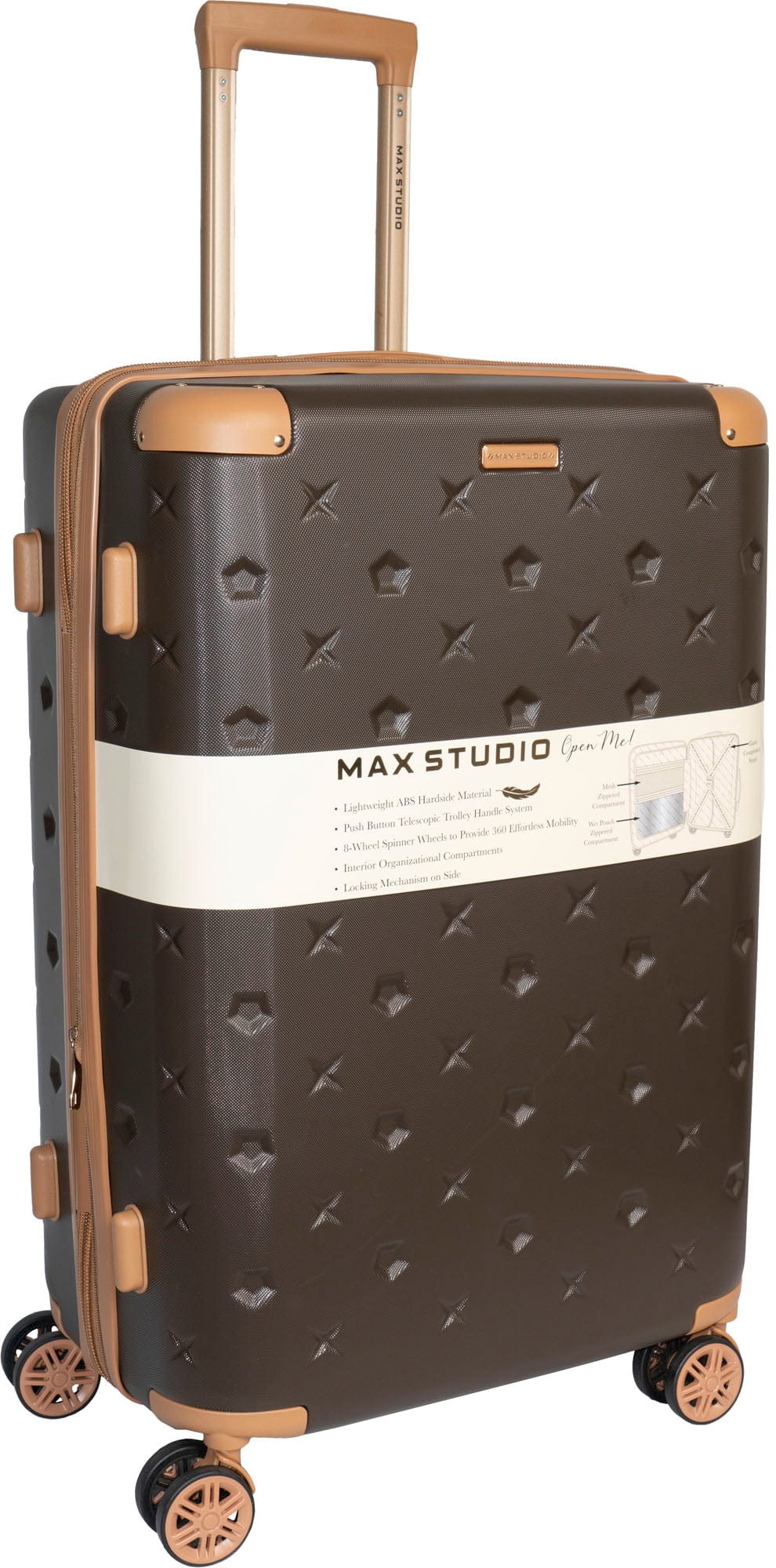 Max Studio Hard Sided ABS 3-Piece The Bucharest Luggage Set