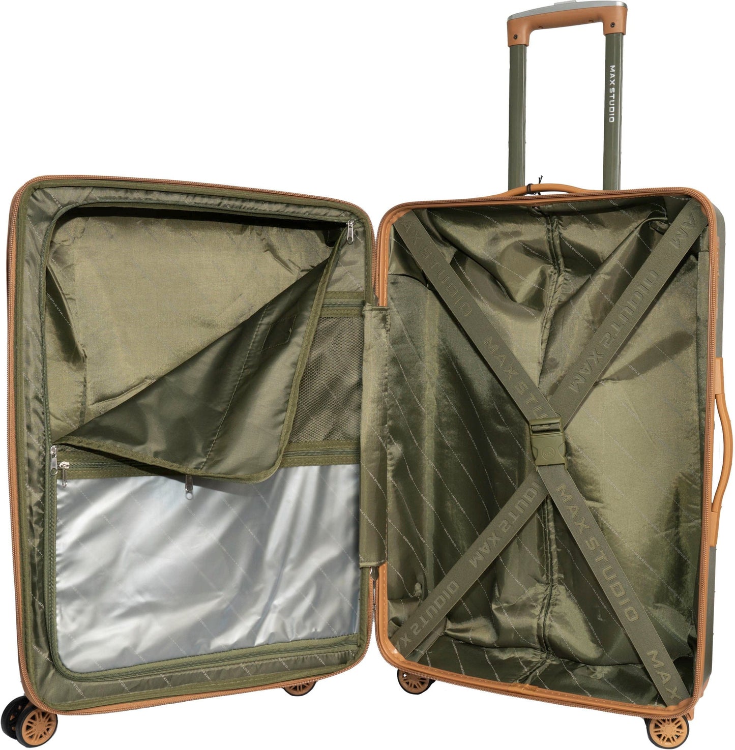 Max Studio ABS 3-Piece Hard Sided The Lisbon Luggage Set