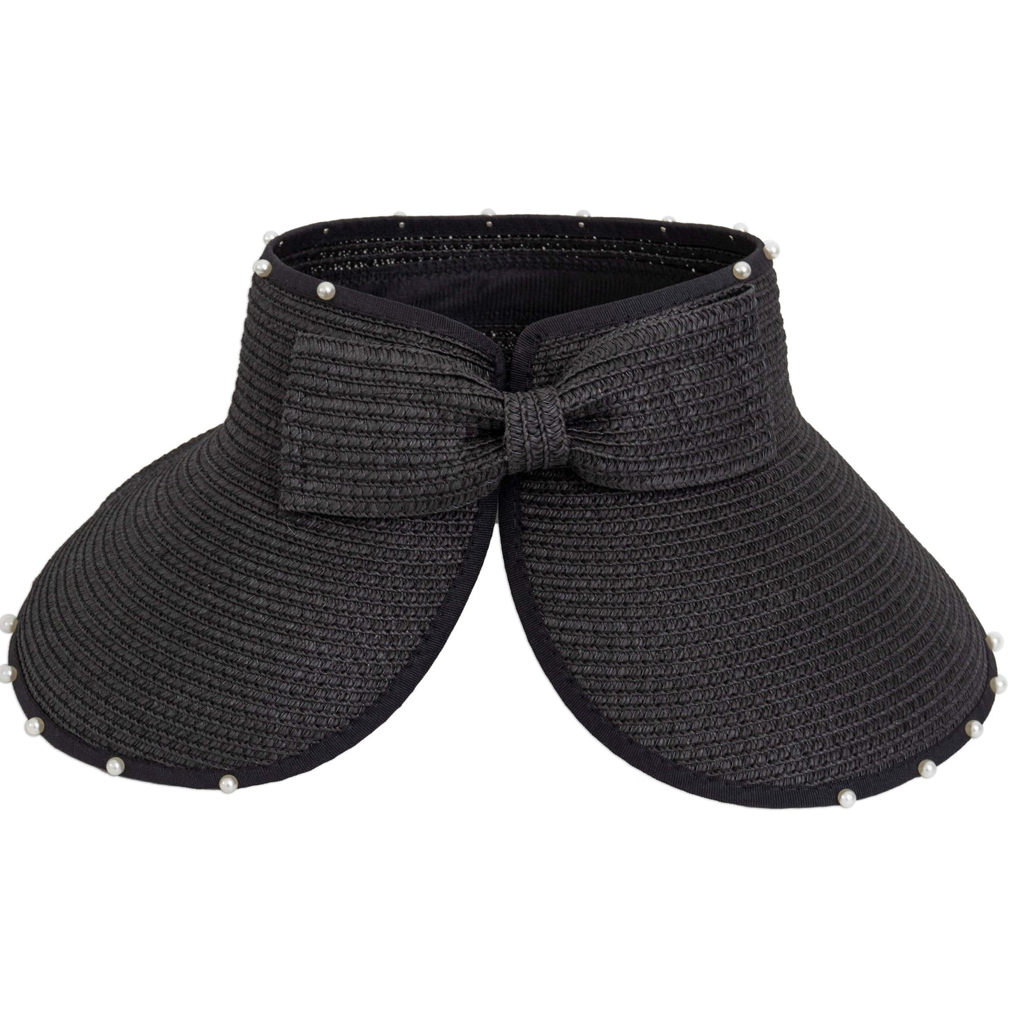 Magid Pearl Brim Roll Up Straw Visor
