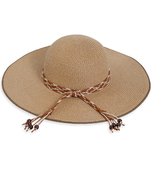 Max Studio Beaded Band Floppy Hat
