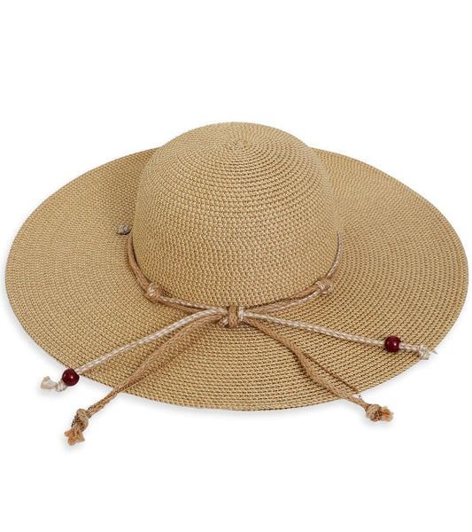 Max Studio Beaded Straw Floppy