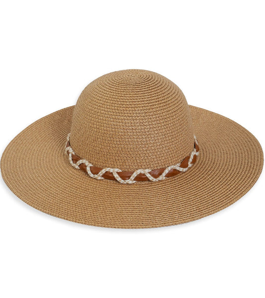 Max Studio Braided Straw Floppy Hat