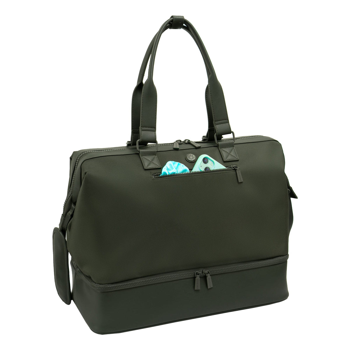 Max Studio The Spencer 20 Inch 1680 Denier Nylon Drop Bottom Weekender Duffle