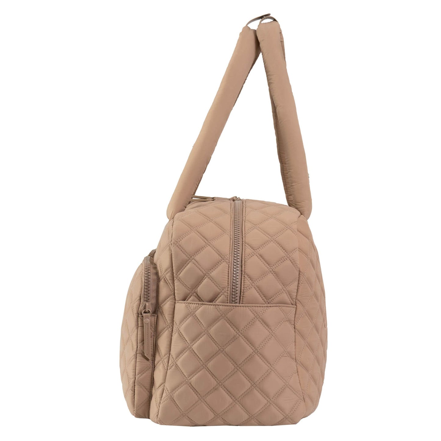Joan & David Two Pocket Diamond Quilted 22 in. Duffel Bag