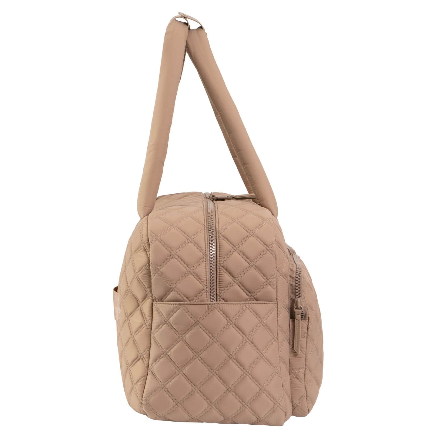 Joan & David Two Pocket Diamond Quilted 22 in. Duffel Bag