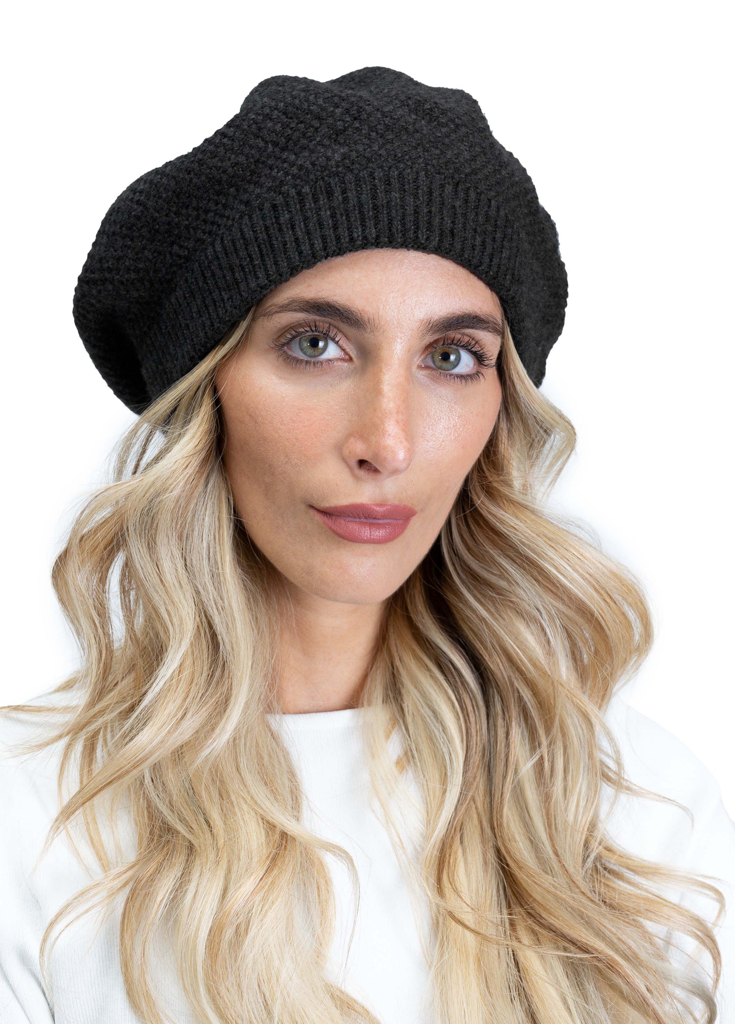 Jones New York Waffle Knit Beret